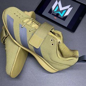 Adidas Adipower Weightlifting II Shoes FX0573 Men's Olive Green Vintage Rare